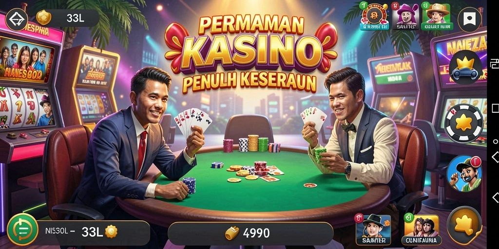 Screenshot utama 33L menampilkan keseruan gameplay Kasino.