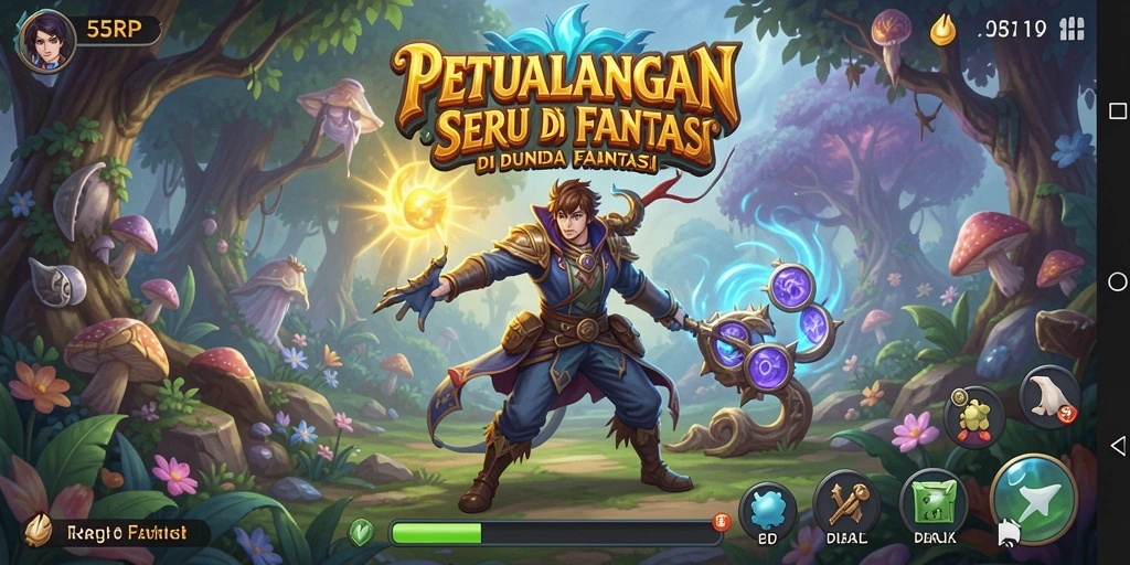 Tampilan gameplay 55RP yang menakjubkan dan mendebarkan.