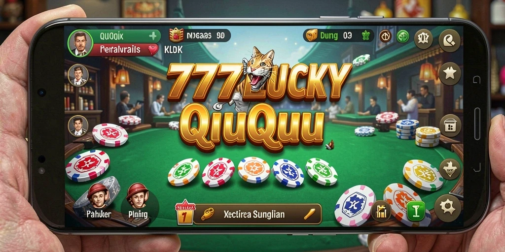 Gameplay seru dalam 777LUCKY yang menampilkan aksi QiuQiu.