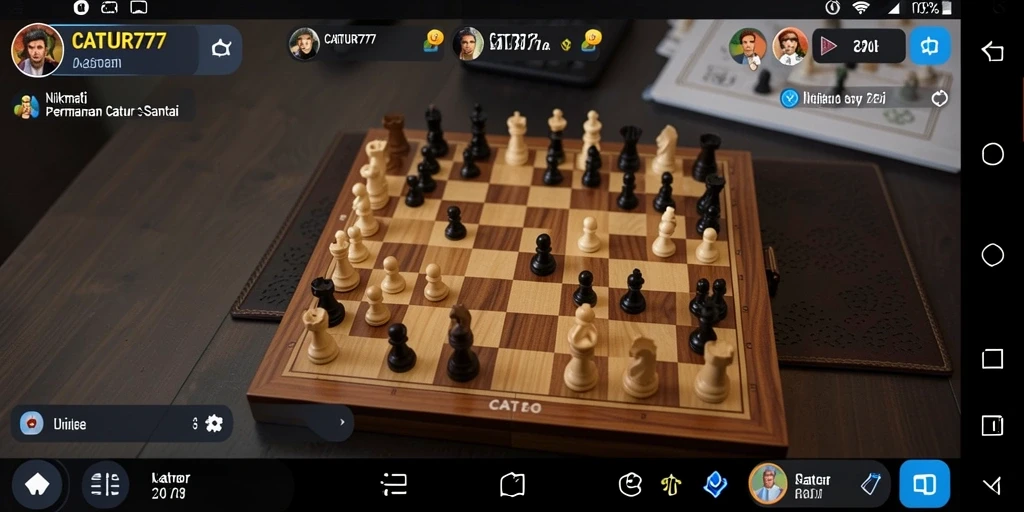 Screenshot gameplay CATUR777 yang menarik dan menantang.