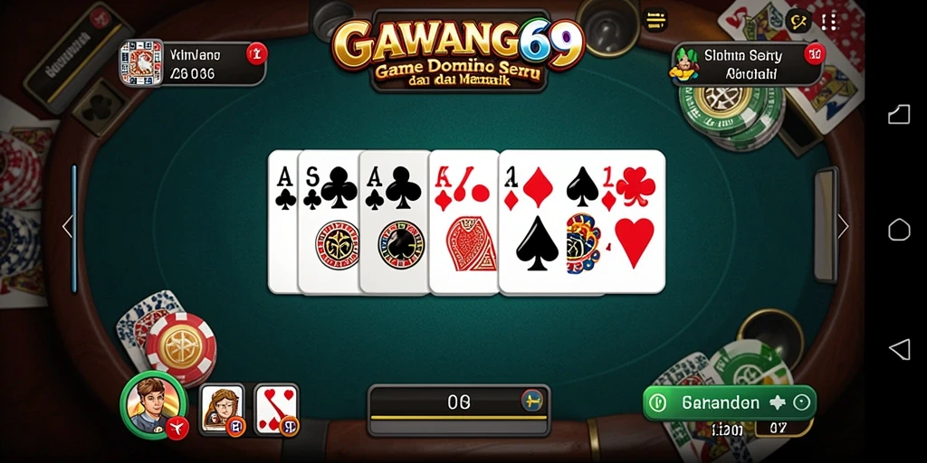 Screenshot GAWANG69 menampilkan kompetisi Domino yang seru dan menarik.