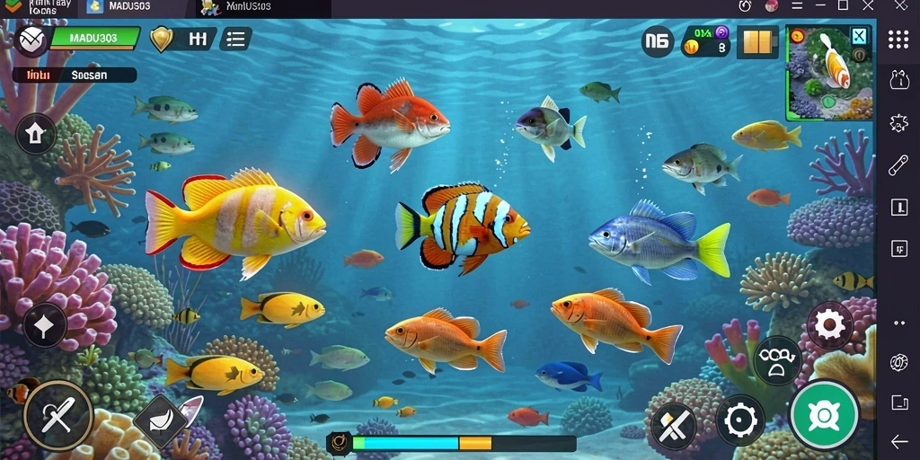 Tampilan gameplay menembak ikan yang menakjubkan di MADU303.
