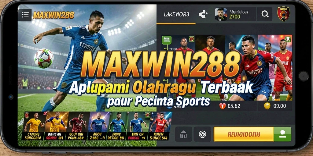 Tampilan gameplay seru dalam aplikasi MAXWIN288 yang menggambarkan pertandingan olahraga.