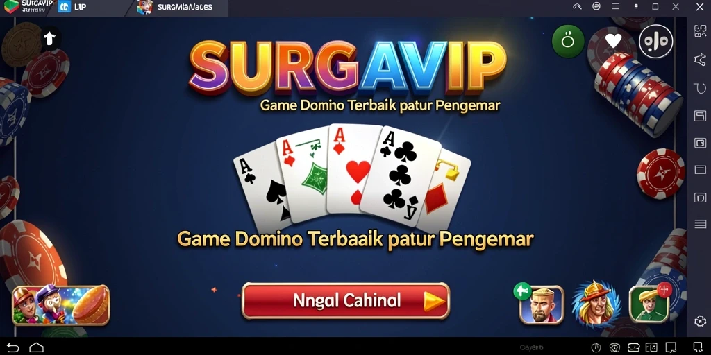 Tangkapan layar menunjukkan gameplay Domino yang seru dan menarik.