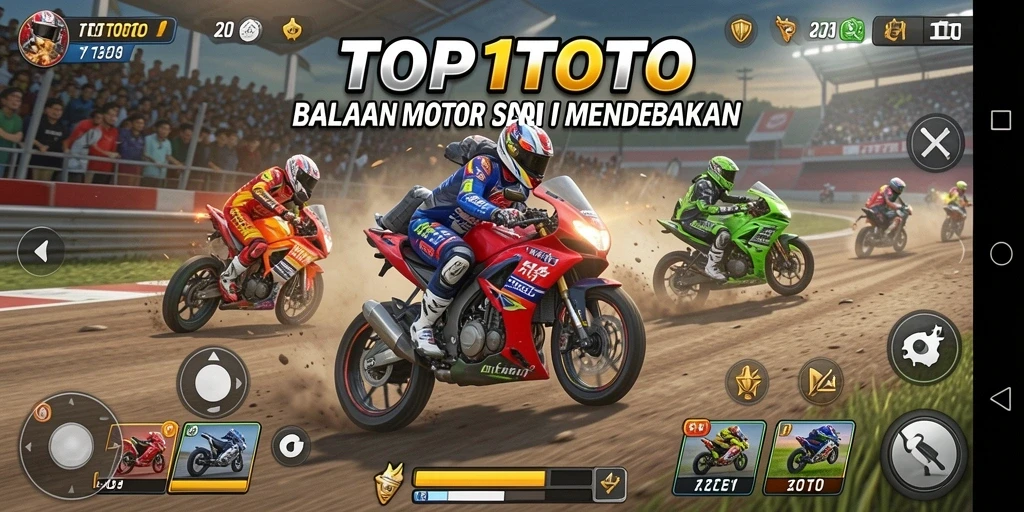 Gameplay seru balapan motor di TOP1TOTO.