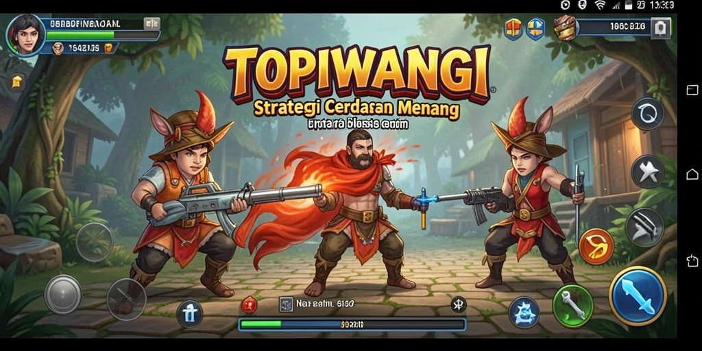 Tangkapan layar gameplay menampilkan strategi dan aksi menegangkan.