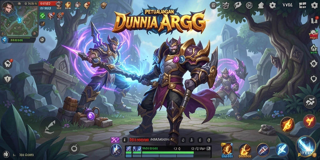 Tangkapan layar gameplay VV62 menunjukkan aksi seru dalam pertempuran ARPG.